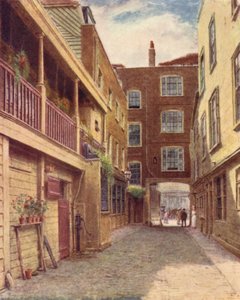 Quintal do Old Bell Inn, Holborn, do Norte, 1897 de Philip Norman