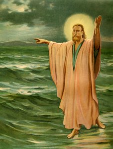 Jesus caminhando sobre as águas