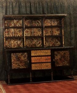 Aparador com painéis decorativos, c.1892 (madeira)