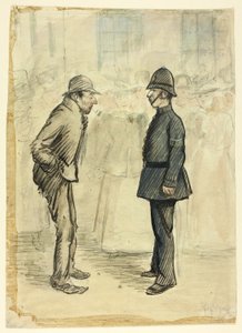 Policial e vagabundo de Philip William May