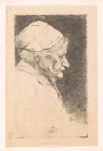 Retrato de uma velha, de perfil