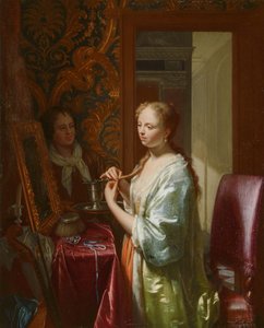 Senhora em seu banheiro, c.1720