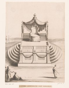 Trono de cobre de Salomão Cadeiras de cobre de Salomon (título no objeto) de Philip van Gunst
