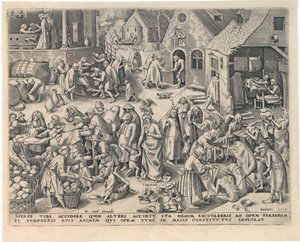 Caritas Charity de As Sete Virtudes, 1559.