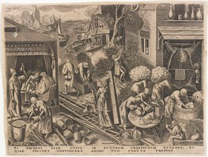 Prudentia Prudence de As Sete Virtudes, 1559.