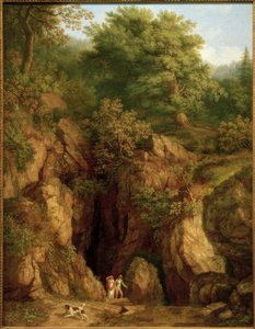 J.Ph. Hackert, Gruta de São Francisco em Monte Verna I.