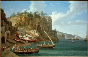J.Ph. Hackert, Marina Piccola em Sorrent - Gem., 1794