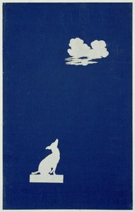 Um cachorro uivando para a lua (colagem sobre papel) de Philipp Otto Runge