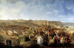 Napoleão I (1769-1821) distribuindo as cruzes da Legion d