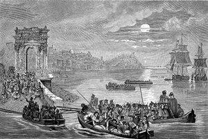 Ocupação de Ancona pelos franceses, Itália, 23 de fevereiro de 1832.