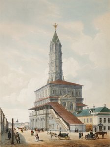 A torre Sukharev em Moscou, 1846