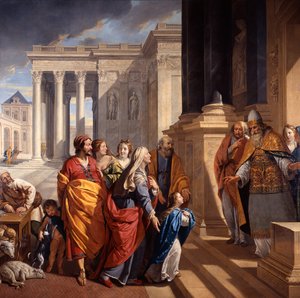 A Apresentação da Bem-Aventurada Virgem Maria, 1639-1640. de Philippe de Champaigne