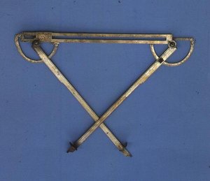 Trigonometro, c.1580 (latão) de Philippe Danfrie