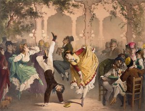 Le Quadrille a Bullier (Litho colorido)