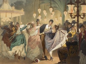 Museu de maneiras em ação: La valse à Mabille, gravada por Gustave Barry