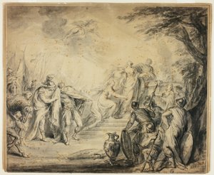 Sacrifício de Ifigênia de Philippe Joseph Tassaert