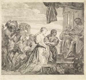Visita da Rainha de Seba de Philippe Lambert Joseph Spruyt