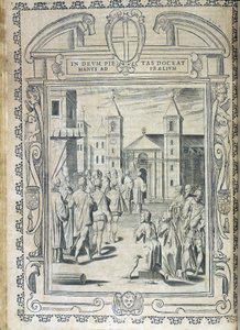 Placa de Estatutos da Ordem de Malta "Statuta Hospitalis Hervsalem" (procissão), de Philippe Thomassin, finais do século XVI