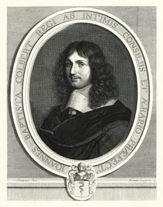 Jean-Baptiste Colbert, estadista francês (gravura) de Philippe de (after) Champaigne