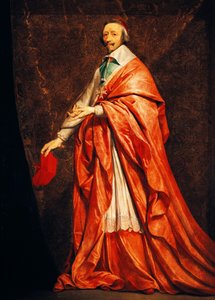 Retrato de Armand-Jean du Plessis (Paris de Philippe de Champaigne