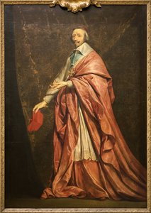 Retrato de Armand Jean du Plessis Cardinal de Richelieu (óleo sobre tela) de Philippe de Champaigne