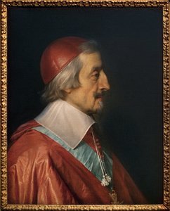 Retrato do Cardeal Richelieu (Armand Jean Duplessis de Richelieu de Philippe de Champaigne