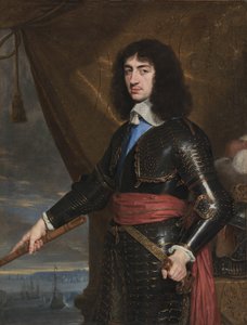 Retrato do rei Carlos II da Inglaterra, 1653 de Philippe de Champaigne