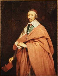 Retrato de Richelieu de Philippe de Champaigne (1602 - 1674), Museu de Versalhes. de Philippe de Champaigne
