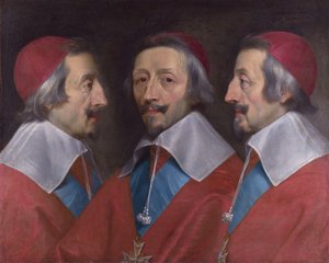 Retrato triplo do chefe de Richelieu, 1642