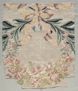 Fragmento de Seda, Parte do Painel chamado Le panier fleuri, 1770.