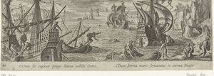 Oestervangst
Caça e pesca (título da série)
Venationes, Piscationes e Aucupii Typi (título da série) de Philips Galle (attributed to workshop of)