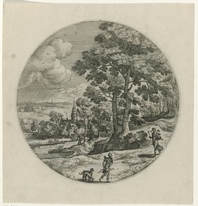 Procris schenkt Cephalus een magische pijl Cephalus en Procris (título da série)