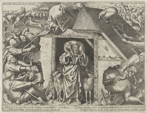 Parábola de Cristo como o Bom Pastor de Philips Galle