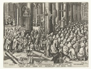 Acreditar Fides (título no objeto) As Sete Virtudes (título da série) de Philips Galle