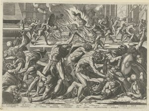 Batalha de gladiadores de Philips Galle