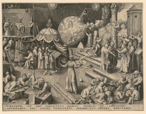 Moderação (Temperantia), folha 7 da série «As Sete Virtudes» de Philips Galle