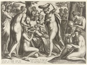 Elevação de Adónis
A história de Adónis (título da série) de Philips Galle