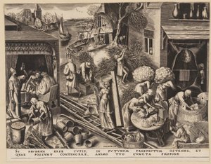 Prudência, de As Sete Virtudes de Philips Galle