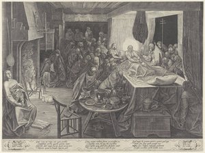 Leito de morte de Maria de Philips Galle