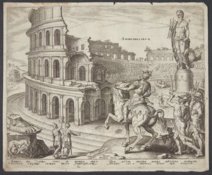 O Coliseu em Roma de Philips Galle
