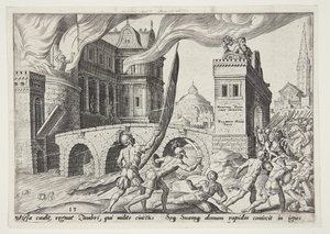A captura de Tirsah de Philips Galle