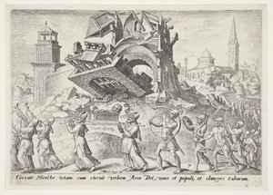 A destruição de Jericó de Philips Galle