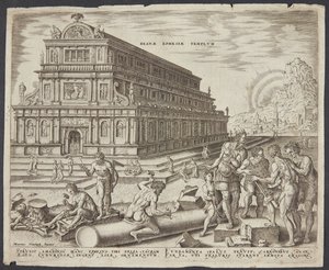 O templo de Diana em Éfeso de Philips Galle