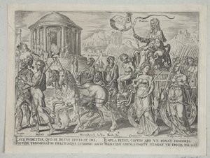 O triunfo da castidade de Philips Galle