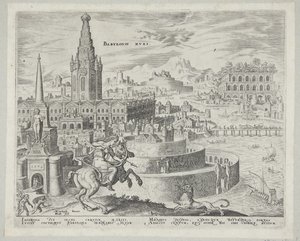 As muralhas da Babilônia de Philips Galle