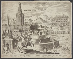 As muralhas da Babilônia de Philips Galle