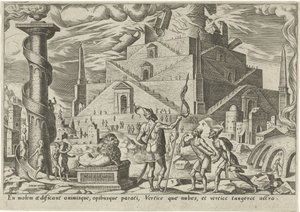 Torre de Babel
Os dias da desgraça do povo judeu (título da série) de Philips Galle