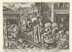 Prudência
Prudentia (título sobre o objecto)
As sete virtudes (título da série) de Philips Galle