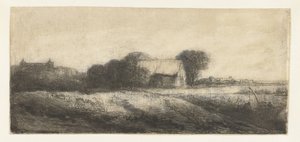 Paisagem com um pescador num barco de Philips Koninck (attributed to)