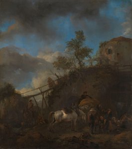 Ferreiro Sapateiro a Cavalo de Philips Wouwerman